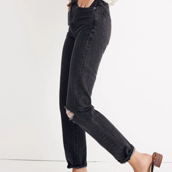 Madewell The Perfect Vintage Jean – Roxstone Wash, Knee-Rip Edition (Size 28) - Picture 9 of 10